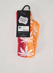 Chaussettes orange HUF pour unisexe seconde vue
