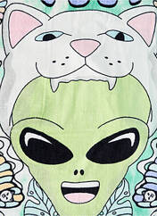 Serviette de plage vert RIPNDIP pour homme seconde vue