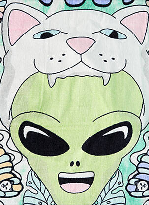 Serviette de plage vert RIPNDIP homme