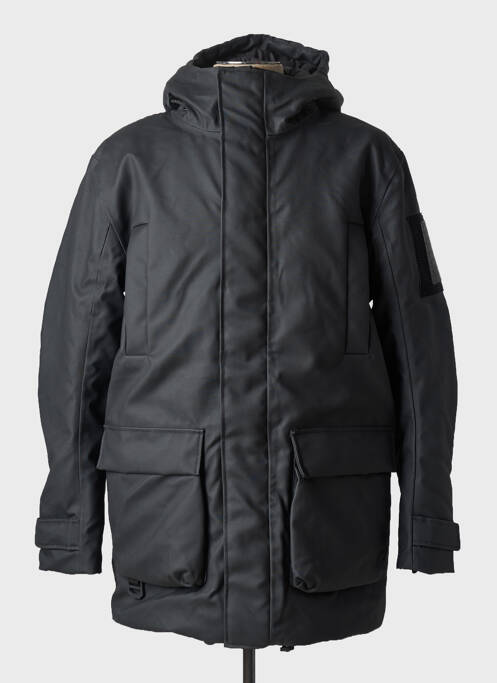 Parka noir RAINS pour homme