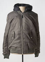 Blouson gris SCHOTT pour homme seconde vue