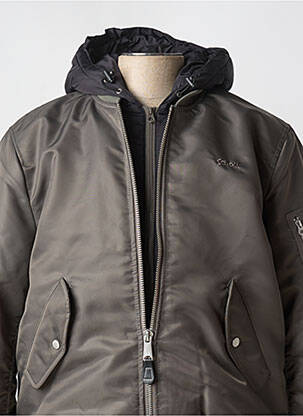 Blouson gris SCHOTT homme