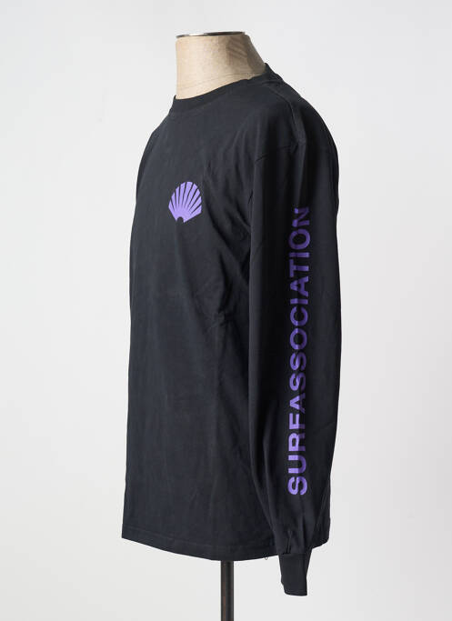 T-shirt noir NEW AMSTERDAM SURF ASSOCIATION pour homme