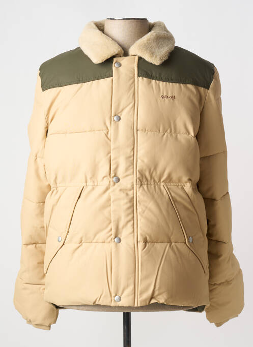 Doudoune beige SCHOTT pour homme