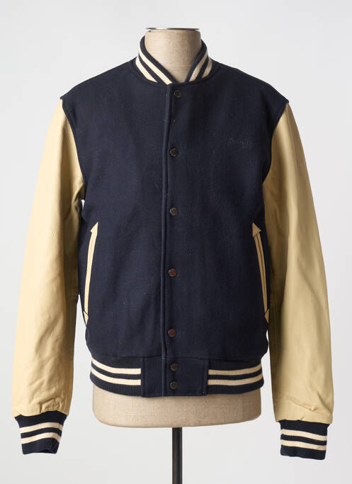 Blouson bleu SCHOTT pour homme