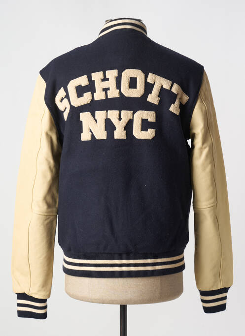 Blouson bleu SCHOTT homme