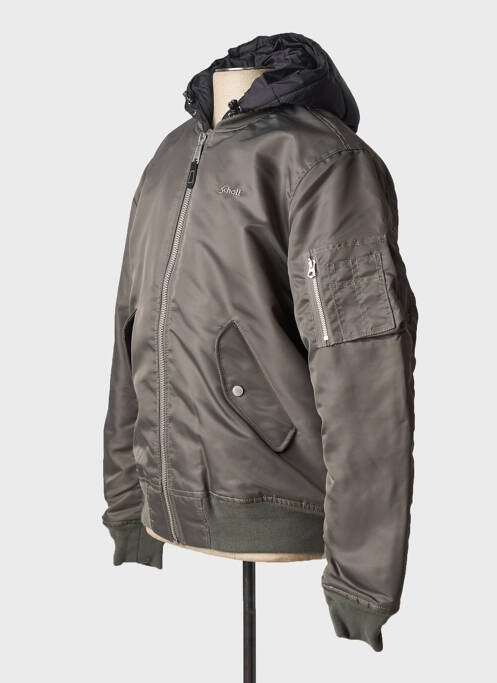 Blouson gris SCHOTT pour homme