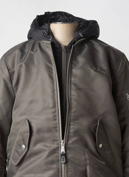 Blouson gris SCHOTT pour homme