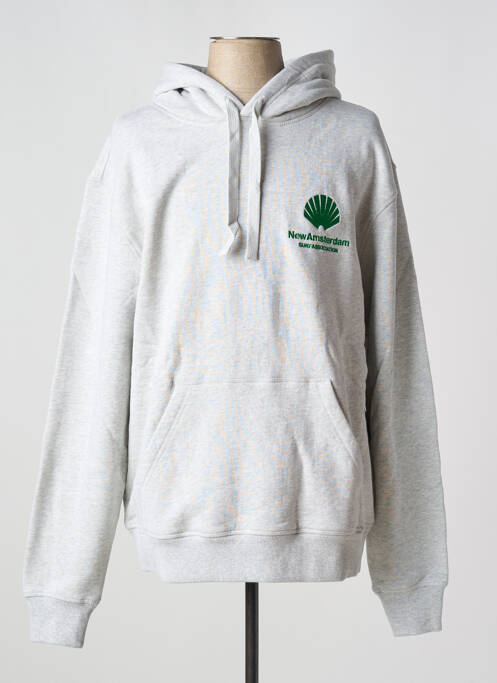 Sweat-shirt gris NEW AMSTERDAM SURF ASSOCIATION pour homme