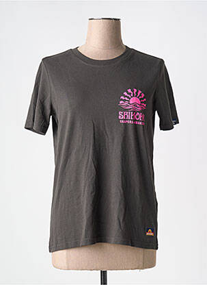 T-shirt noir SUPERDRY femme