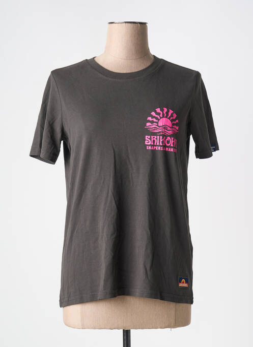 T-shirt noir SUPERDRY pour femme