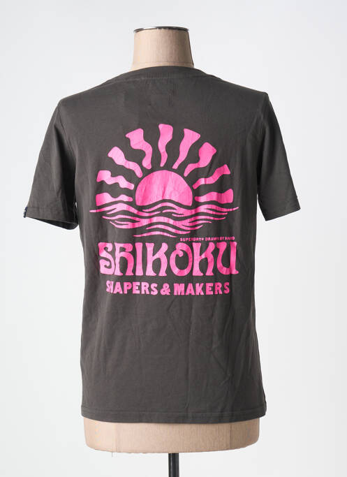 T-shirt noir SUPERDRY pour femme