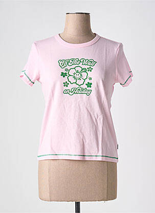 T-shirt rose VANS femme
