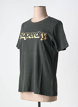T-shirt noir SUPERDRY femme