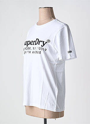 T-shirt blanc SUPERDRY femme