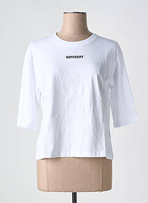T-shirt blanc SUPERDRY femme