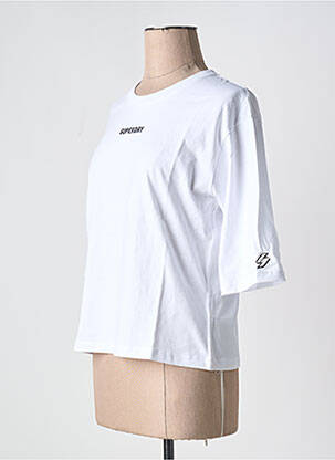 T-shirt blanc SUPERDRY femme