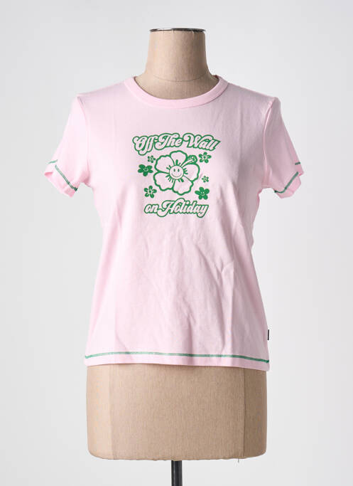 T-shirt rose VANS pour femme