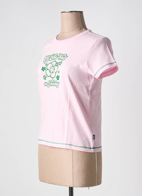 T-shirt rose VANS pour femme