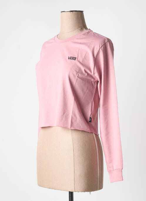 T-shirt rose VANS pour femme