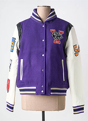 Blouson violet SUPERDRY femme