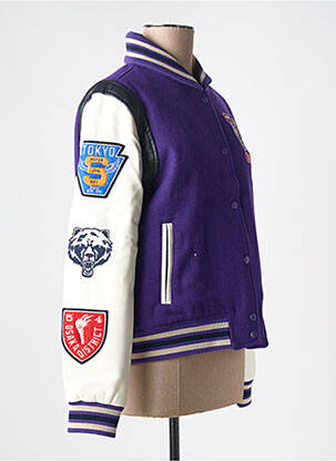 Blouson violet SUPERDRY femme