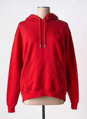 Sweat-shirt rouge ADIDAS femme