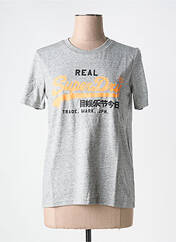 T-shirt gris SUPERDRY pour femme seconde vue