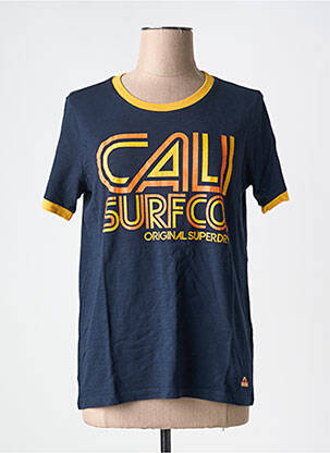 T-shirt bleu SUPERDRY femme