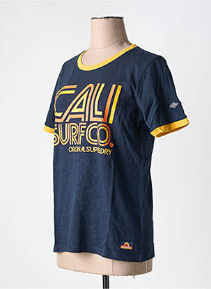 T-shirt bleu SUPERDRY femme