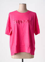 T-shirt rose SUPERDRY pour femme seconde vue