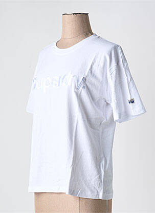 T-shirt blanc SUPERDRY femme
