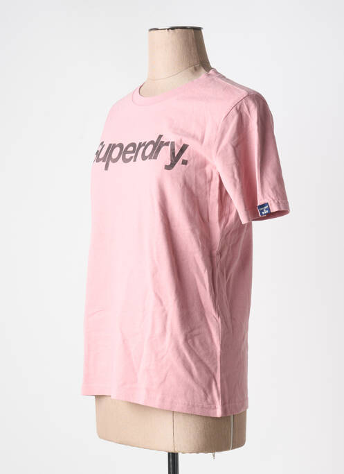 T-shirt rose SUPERDRY pour femme