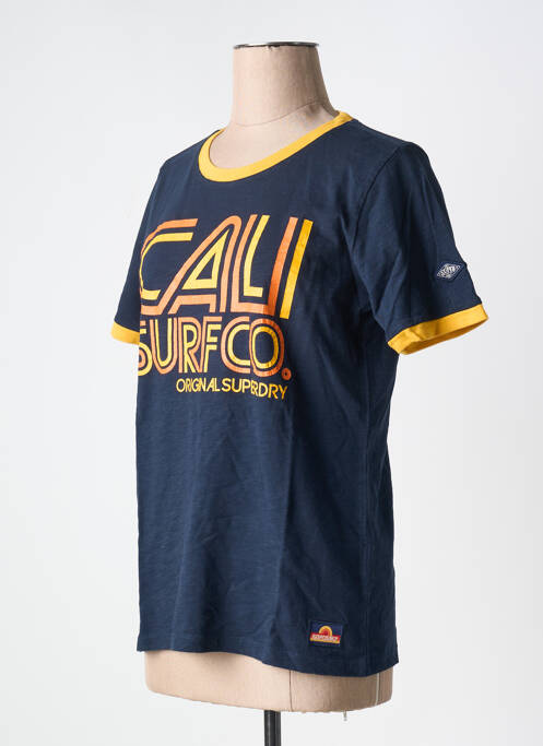 T-shirt bleu SUPERDRY pour femme