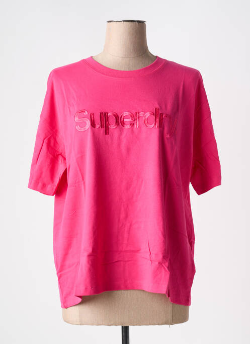T-shirt rose SUPERDRY pour femme