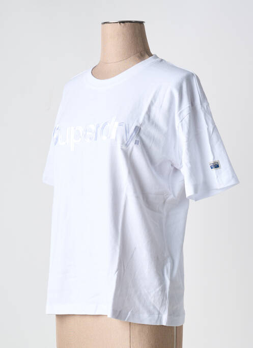 T-shirt blanc SUPERDRY pour femme