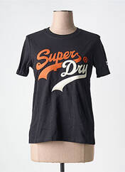 T-shirt noir SUPERDRY pour femme seconde vue