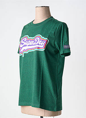 T-shirt vert SUPERDRY femme
