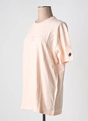 T-shirt rose SUPERDRY femme