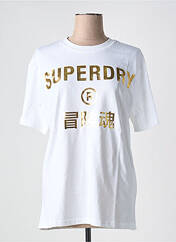 T-shirt blanc SUPERDRY pour femme seconde vue