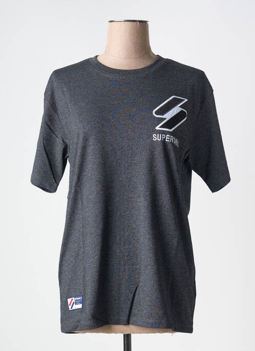 T-shirt gris SUPERDRY pour femme
