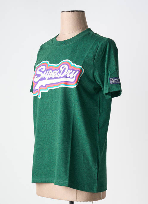T-shirt vert SUPERDRY pour femme