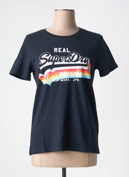 T-shirt bleu SUPERDRY pour femme