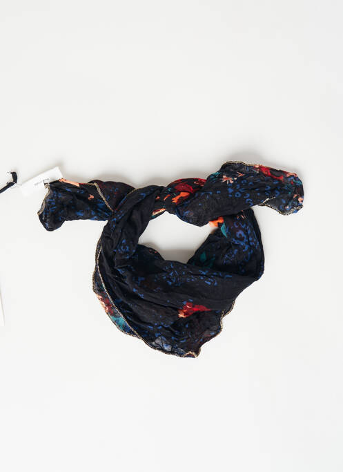Foulard noir BIRDS ON THE RUN pour femme