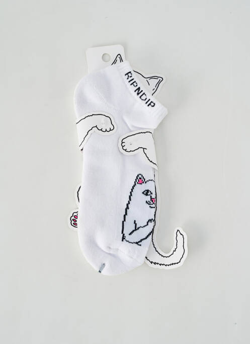 Chaussettes blanc RIPNDIP pour homme