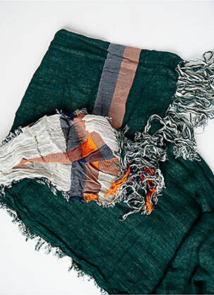 Foulard vert PIECES femme