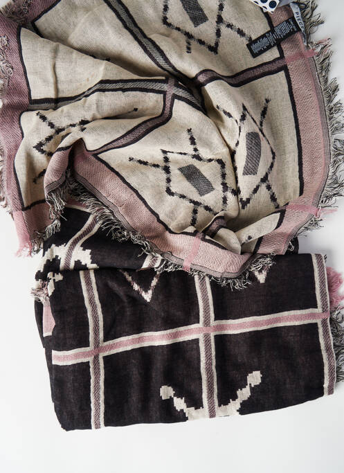 Foulard noir PIECES pour femme