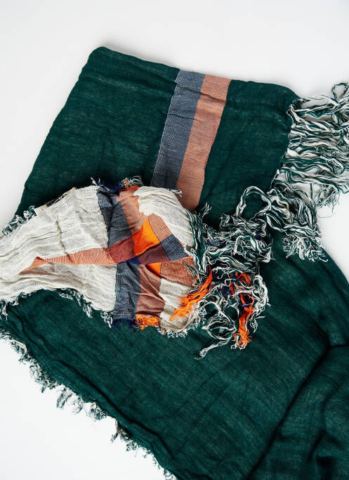Foulard vert PIECES pour femme