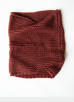 Col / tour de cou marron BROADWAY femme