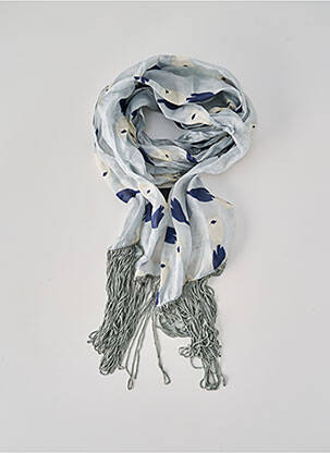 Foulard bleu PIECES pour femme